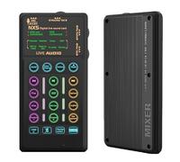 LICAEVEY Portable Voice Changer Multifunctional Bluetooth, 8 Sound Effects Voice Modulator with Cool RGB Lights, Sound Board for PC Phone Tablet Live Streaming Gaming