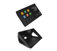 LICAEVEY Programmable Macro Keyboard, 6 Customizable LCD Keys with 3 Metal Knobs, Studio Controller for Streaming, Gaming, Works with Mac and PC (Black)