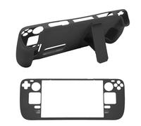 LICAEVEY Protective Case for Steam Deck with Kickstand, Shockproof Anti Scratch Cover Featuring Adjustable Stand for Hands Free Viewing, Comfortable Grip Design for Extended Play (Black)