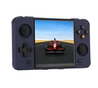 LICAEVEY R40S Retro Gaming Console, Handheld Portable Video Game Console with Built in 10000+ Games,16G 64G 2 Memory Cards, 4in IPS Color Screen, Handheld Game Console Easy to Carry (Blue)