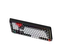 LICAEVEY RGB Mechanical Gaming Keyboard, T-WOLF T50 98 Key Hot Swappable Blue Switch Dynamic Backlighting Ergonomic Design for PC Computer Work (Black Gray Red)