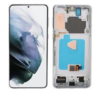 LICAEVEY S21 Plus 5G Screen Replacement, 6.7 Inch LCD Display Touch Digitizer Assembly with Fingerprint Frame Tool Kit, Compatible SM G996B EU Version Defective Display Repair (Silver)