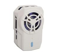 LICAEVEY Semiconductor Phone Cooler with Ice Porcelain, Cooling Fan with 3 Gears Cordless, Quiet Cell Phone Radiator Cooling Fan with Damping Retractable Clip for Gaming (Pearl White)