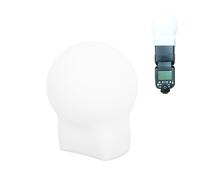 LICAEVEY Silicone Ball Shaped Softbox Flash Diffuser, Universal Square Head Fit for Most Speedlights, with Soft Diffused Light for Portrait Wedding Product Photography