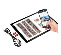 LICAEVEY Slide Viewer Light Box for Scanning Slides and Films, Ultra Thin A4 LED Light Box with 3 Level Dimming and App Support, Type C Powered