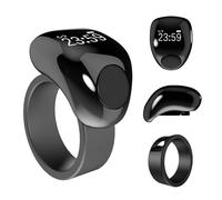 LICAEVEY Smart Digital Tasbih Counter Ring, Water Proof Digital Prayer Counter Ring, Adjustable Unisex for Daily Worship Spiritual Gifting (18&20mm)