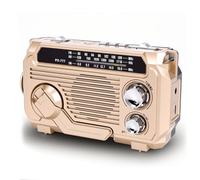 LICAEVEY Solar Hand Crank Emergency Radio with Bluetooth 5.2 Speaker, AM FM SW Radio, Water Proof Design, Flashlight, USB TF Card Playback for Camping, Hiking, Outdoor Adventures (Khaki)