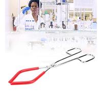 LICAEVEY Steel Beaker Clip, Chemistry Clamp for Flask with High Polished Degree, Laboratory Flask Fastener, Resistant Heat Proof Tool for Physics Biology