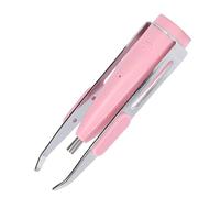 LICAEVEY Tweezer with 1080p Camera & 10X Zoom, Hair Removal Camera Tweezers with LED Light & App for Blackhead Removal, Ingrown Hair, Eyebrow, and Ear (Pink)