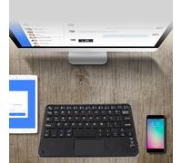 LICAEVEY UltraSlim Mini Wireless Bluetooth Keyboard with Touchpad for Wins PC Android Tablet