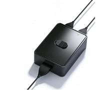 LICAEVEY USB 3.0 Switcher 2 in 1 Out, Bi Directional USB Switch Selector for Printer Sharing, 2 Computers Share 1 Device, Plug and Play for Wins OS X