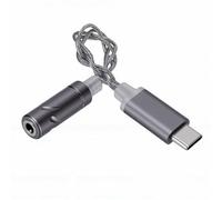LICAEVEY USB C to 3.5mm Headphone Adapter, CX31993 DAC Chip 24bit 96kHz Decoding, with Inline Controls for Volume and Calls, for Phone 15 16 17 S23 Wins 10 and Type C Devices (Silver)