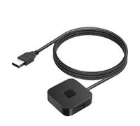 LICAEVEY USB Fingerprint Reader for Wins 10/11, 360° Touch Capacitive Scanner with Fast Matching & Self Learning Algorithm, Supports Password- Login (Black)