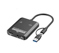 LICAEVEY VHS to Digital Converter, USB Video Capture Card with Dual USB A and C Interfaces for VCR DVD Players, Convert Analog to HD Multimedia 720P 1080P
