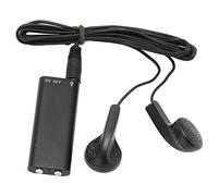 LICAEVEY Voice Recorder, Mini Portable with Voice Activated Noise Reduction, USB Charging for Meetings Interviews (Neutral English, Black 32GB)