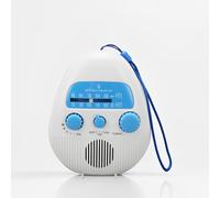 LICAEVEY Water Proof AM/FM Shower Radio with Built-in Speaker - Portable ABS Bathroom Radio, Battery Operated, Easy Knob Tuning for Bath & Outdoor Use