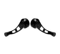 LICAEVEY Window Handle, Classic Car Window Handle Crank with Riser, Replacement for Vintage Car, Alloy Winder for Old Truck, 2pcs Set with Screws (Black)