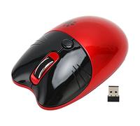 LICAEVEY Wireless Cute Mouse, Dual Mode BT5.1 and 2.4GHz, Silent Click 3 Adjustable DPI, Auto Sleep Portable for Girl Office Home School (Red)