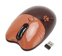 LICAEVEY Wireless Cute Mouse, Dual Mode BT5.1 and 2.4GHz, Silent Click 3 Adjustable DPI, Auto Sleep Portable for Girl Office Home School (Coffee)