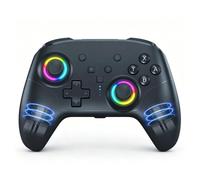 LICAEVEY Wireless Game Controller for Switchs OLED Lite PC Android Steam, Bluetooth Wired Dual Mode Programmable RGB Lighting with Adjustable Turbo Vibration