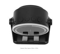 LICAEVEY Wireless Induction Speaker with Phone Holder, Bluetooth 5.3, 7 Colors LED Ambient Light, 360° Adjustable Stand, for Home Desk Entertainment Movies Gaming (Black)