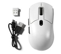 LICAEVEY Wireless USB Mouse for Small Medium Hands with 2.4G Receiver, 3 Adjustable DPI 1000 1200 1600, Compatible with Wins Mac Linux PC Laptop Chromebook (White)