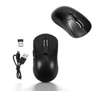 LICAEVEY Wireless USB Mouse for Small Medium Hands with 2.4G Receiver, 3 Adjustable DPI 1000 1200 1600, Compatible with Wins Mac Linux PC Laptop Chromebook (Black)