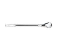 LICAEVEY Yerba Mate Straw, Stainless Steel Bombilla with Fine Mesh Filter, Angled Tip for Loose Tea, Multipurpose Pulp Strainer for Juice Coffee, Traditional Gourd Accessory