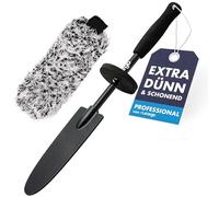 LICARGO® Microfibre rim brush, extra thin, with removable cover, for gentle cleaning up to deep into the rim bed, ideal rims, wheel brush