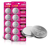 LiCB CR2430 Lithium Coin Battery 3 V Pack of 10