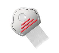 Lice and Nite Comb with Magnifying Glass - Extra Fine Stainless Steel Teeth for Effective Head Lice Removal - Durable Hair Treatment Tool for Children, Adults & Pets