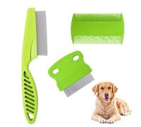 Lice Comb, Pack of 3 Flea Comb, Lice Comb, Metal Teeth Lice Comb, Plastic Double-Sided Nit Comb
