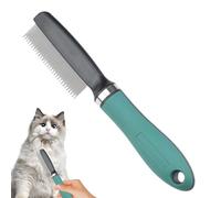 Lice Comb | Stainless Steel Dog Flea Comb | Ergonomic Pet Brushes For Long-Haired Breeds Detangling Trimming Bathing Dematting
