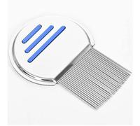Lice Comb, Stainless Steel Lice Removal Comb, Reusable Metal Headlice Nit Removal Flea Comb with Spiral Grooves, Designed For Rapid Removal of Lice, Nits & Dandruff, and Removes Louse Nits.