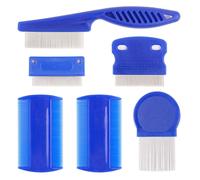 Lice Combs SixPack DoubleSided Metal Teeth Grooming Comb For Removal Of Nits And Louse Eggs For Dogs And Cats