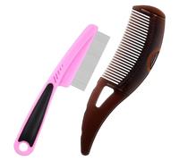 Lice Removal Comb - Building Brush, Metal Teeth | Precision Hair Cleaner for Oily Roots, Flaky Skin Care, Children's Head Lice Clearing Scalp Washing Tool, Fine Tooth, School Hygiene