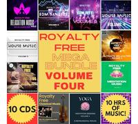 Licence Free 10CD Music Mega Bundle Vol 4 - No PRS/PPL Fees for Yoga Meditation Sleep and Relaxation