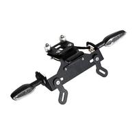 Licence Plate Holder Rear Fender Eliminator Tail Tidy LED Indicator Turn Signal Kit Compatible with Z800 Z 800 2013-2018(Smoke)