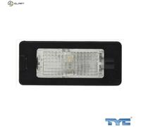TYC Number Plate Light 15-0385-00-9 both sides W5W with bulb SKODA: Octavia 3 Schrägheck, Rapid Hatchback, Fabia III Estate, VOLKSWAGEN: Golf 6
