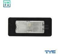 TYC Number Plate Light 15-0385-00-9 both sides W5W with bulb SKODA: Octavia 3 Schrägheck, Rapid Hatchback, Fabia III Estate, VOLKSWAGEN: Golf 6