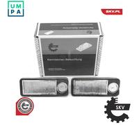 Fits ESEN SKV 72SKV528 LED license plate lighting AUDI A6, 4B9 943 021, set