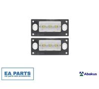Licence Plate Light for AUDI A3 ABAKUS L03-210-0010LED fits Both Sides