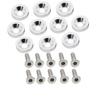 Licence Plate Screw Set,Car Tag Locking Screws - Anti-Theft Fastener Kit, Vehicle Modification M6 Gasket Bolt for Truck RV Tag Rear Front
