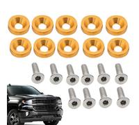 Licence Plate Screw Set | Car Tag Locking Screws - Anti-Theft Vehicle Modification M6 Gasket Bolt for Fixing Rear RV Truck Motorcycle Front