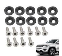 Licence Plate Screw Set | Car Tag Locking Screws - M6 Gasket Bolt for Rear Front Vehicle Modification Motorcycle RV Tag