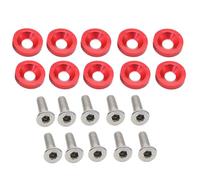 Licence Plate Screw Set,Car Tag Plate Mounting Hardware | Anti-Theft Fastener Kit, Vehicle Modification M6 Gasket Bolt for Front Rear Tag Truck Motorcycle