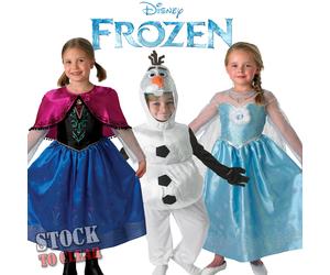 Licenced Disney Frozen Characters Fancy Dress Costumes