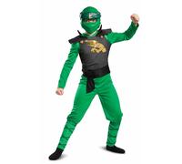 DISGUISE Unisex Kid's Green Lloyd Ninjago Costume, Large