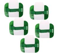 License Badge Holder, Armband ID Card Holder with Adjustable Strap for Emergency Workers Security Staff Doorman, Green 5PCS