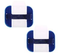 License Badge Holder, Armband ID Card Holder with Adjustable Strap for Emergency Workers Security Staff Doorman, Blue 2PCS